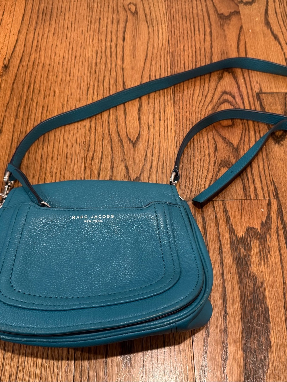 Marc Jacobs Teal Leather Crossbody Bag